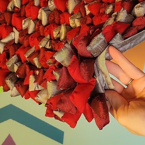 Nwt Home Texco Unique Red and Gray Textured Pillow Cover 18" × 18" - Picture 10 of 12